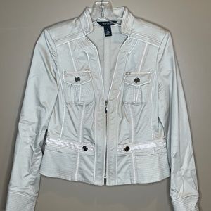 White House Black Market, Beige Jacket, Size 8